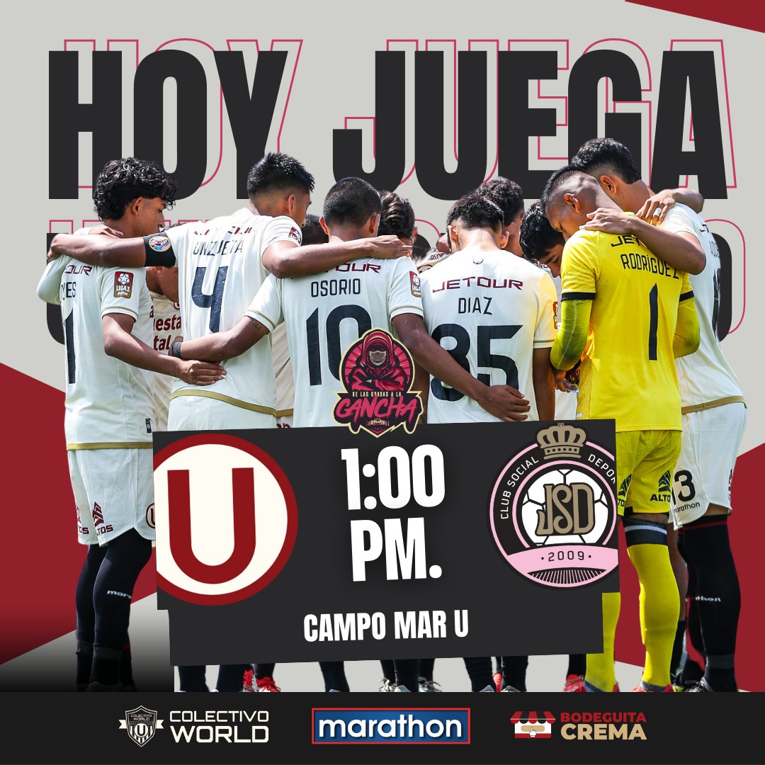 De Las Gradas A La Cancha (@delasgradas) on Twitter photo ยก๐๐๐ ๐๐๐๐๐ ๐๐ โ!
๐ <a href="/MenoresU/">Divisiones Menores - Universitario</a> ๐ Juventud S.D.
๐ Liga 3
๐๏ธ Campo Mar U
ยก๐จ ๐๐๐๐๐ ๐๐ ๐๐๐๐๐, ๐๐๐๐๐๐๐๐๐!
#DeLasGradasaLaCancha #LaGarraDelรnicoGrande #YDaleU ยก๐๐๐ ๐๐๐๐๐ ๐๐ โ!
๐ <a href="/MenoresU/">Divisiones Menores - Universitario</a> ๐ Juventud S.D.
๐ Liga 3
๐๏ธ Campo Mar U
ยก๐จ ๐๐๐๐๐ ๐๐ ๐๐๐๐๐, ๐๐๐๐๐๐๐๐๐!
#DeLasGradasaLaCancha #LaGarraDelรnicoGrande #YDaleU