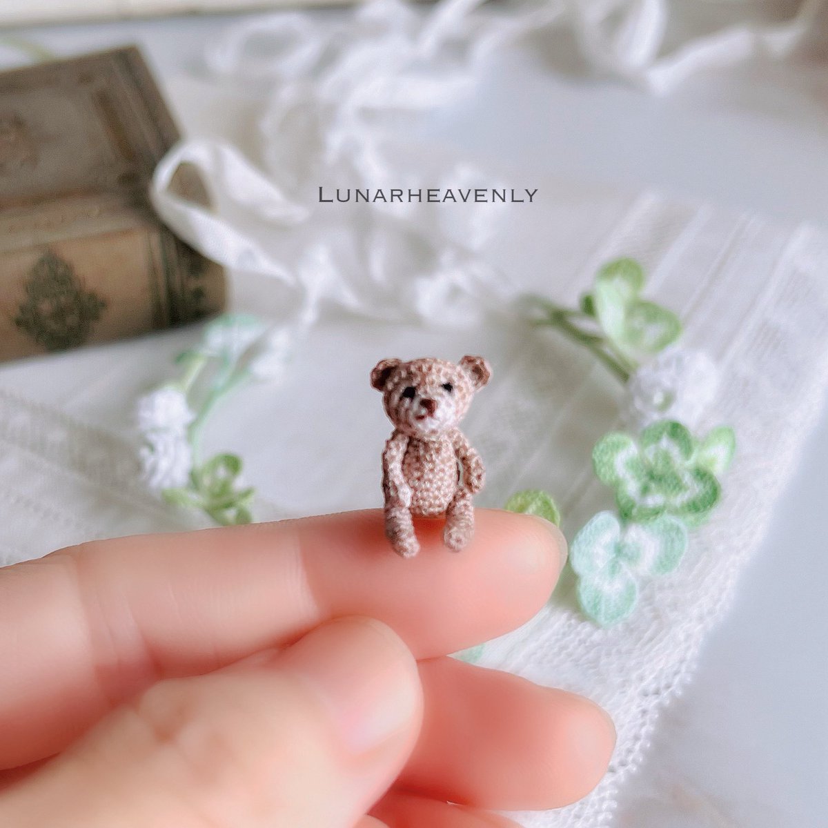 もっとちっちゃいくまちゃんは、いつもの80番レース糸です
