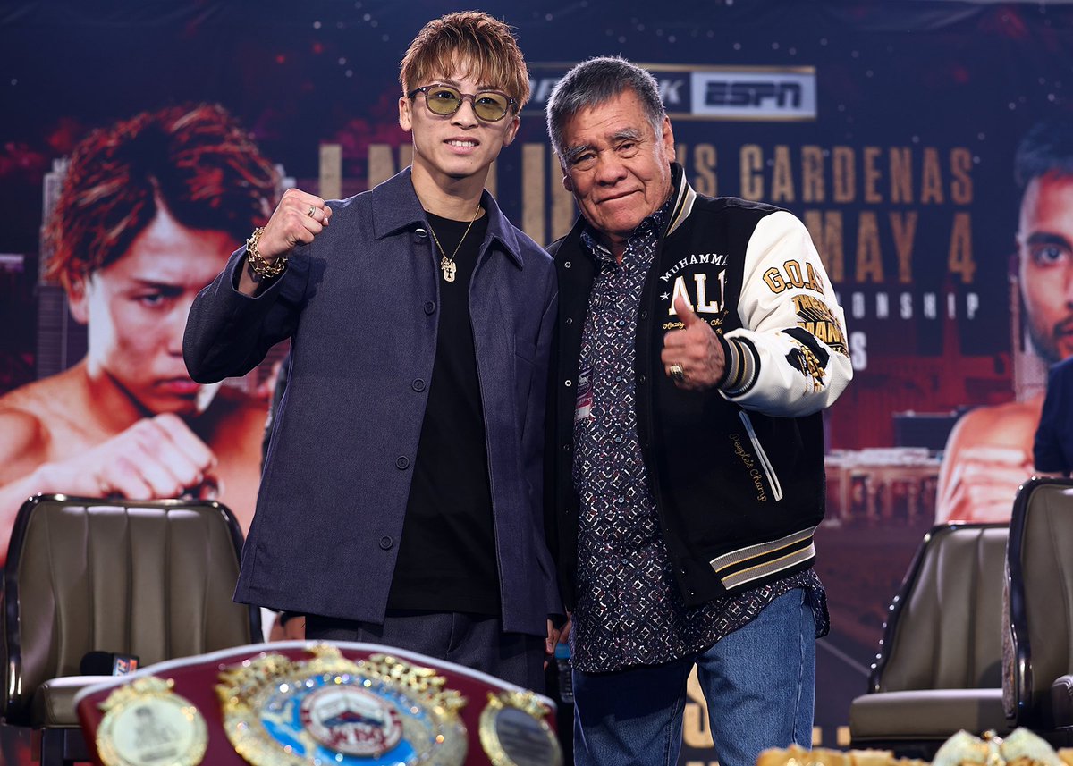 Naoya Inoue 🤝 Rubén Olivares

🇯🇵🇲🇽🥊

📸: Mikey Williams/TopRank 

#InoueCardenas