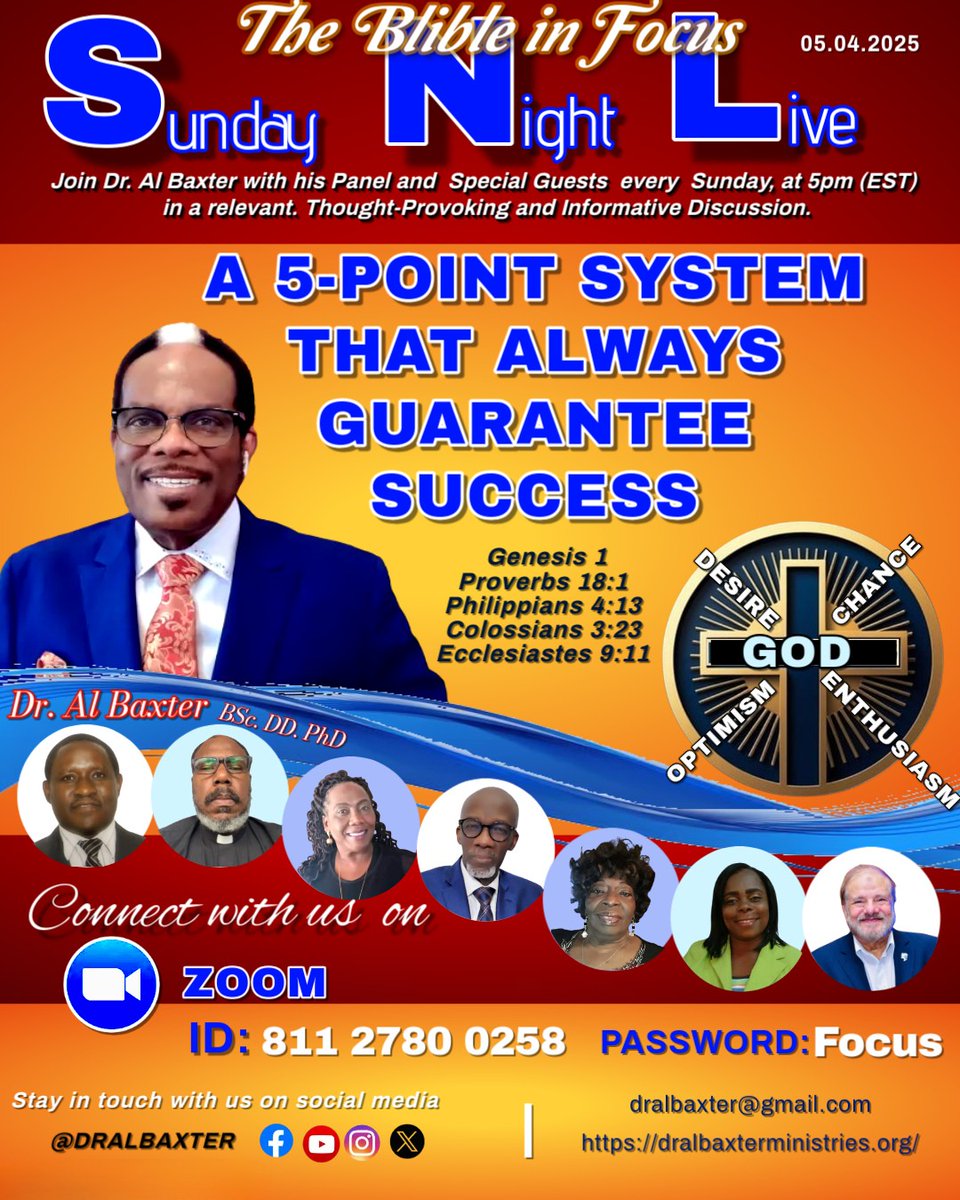 Join me, and along with our well-informed Panel, this 𝐒𝐮𝐧𝐝𝐚𝐲, 𝐌𝐚𝐲 𝟒/ 𝟐𝟎𝟐𝟓 𝐚𝐭 𝟓 𝐏𝐌 (𝐄𝐒𝐓) for a most informative and impressionable discussion.