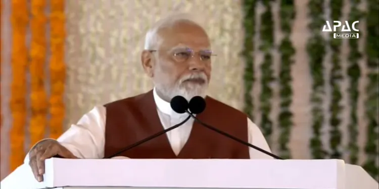 Apacnewsnetwork's tweet photo. PM Modi Lays Foundation Stone in Amaravati, Launches Rs 58,000 Cr Redevelopment Push

Read - https://t.co/xF1sFJvewL

#APACMedia #PMModi #Amaravati #Redevelopment #InfrastructureDevelopment #GrowthInfrastructure #ModiGovernment #DevelopmentInIndia #AmaravatiRedevelopment https://t.co/V9n8fHY1da