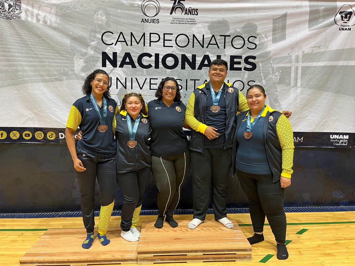 Caen las primeras medallas de los atletas búhos, en los  Campeonatos Nacionales Deportivos de la <a href="/ANUIES/">ANUIES</a>  con sede en la <a href="/UNAM_MX/">UNAM</a> 
4 📷bronces en la disciplina de Judo:
Miriam Morales, 70 kg.
Kamila del Campo, 78 kg.
Ashley Leyva, +78 kg.
Alan Gamez, +100 kg.

¡Felicidades!