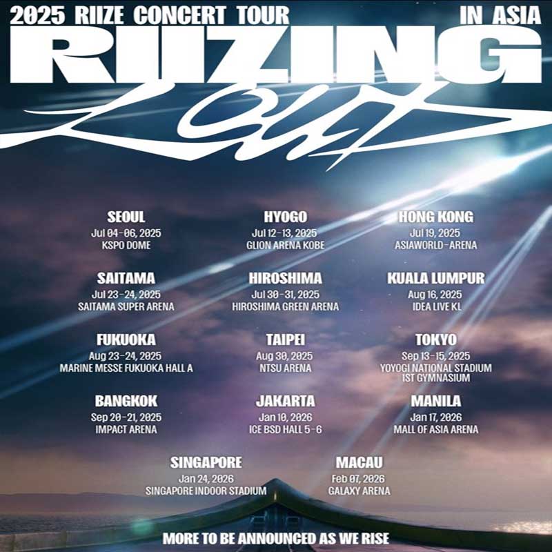 🌈チケットオープン後受付開始！！🌈／ 2025 #RIIZE(#ライズ) CONCERT