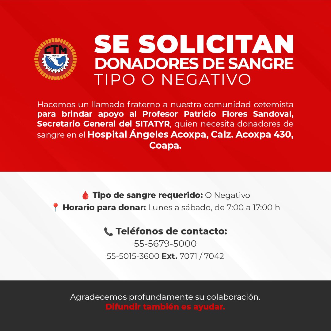 Atento aviso a nuestra comunidad cetemista.