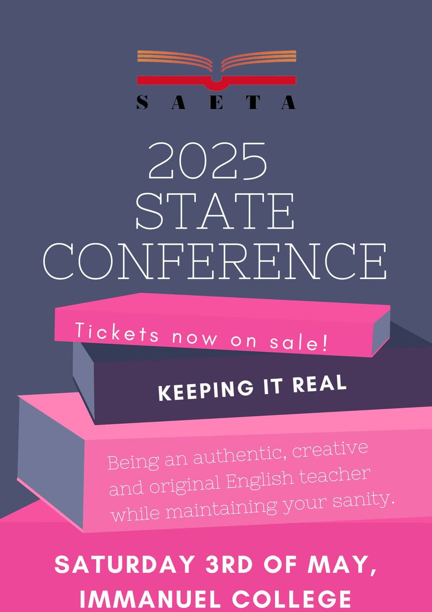 JessicaColleu's tweet image. Honoured to present the keynote at the SAETA State Conference today! Grateful for the opportunity to advocate for older struggling readers, sharing my Churchill fellowship findings w passionate English teachers committed to empowering young readers and writers. #LiteracyMatters