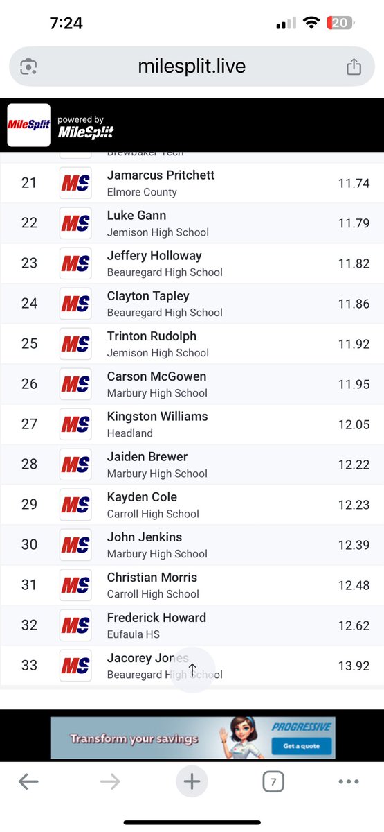 Today was only Kayden’s 3rd race this track season. ONE meet in Feb &amp; last meet April 4th. Entered the race today at 29 seed with PR this year of 12.2. Jumped from 12.2 to 11.298 in 3 weeks with NO meet in between. Jumped 20 spots to #9 with greatest improvement time with PR.👀🔥