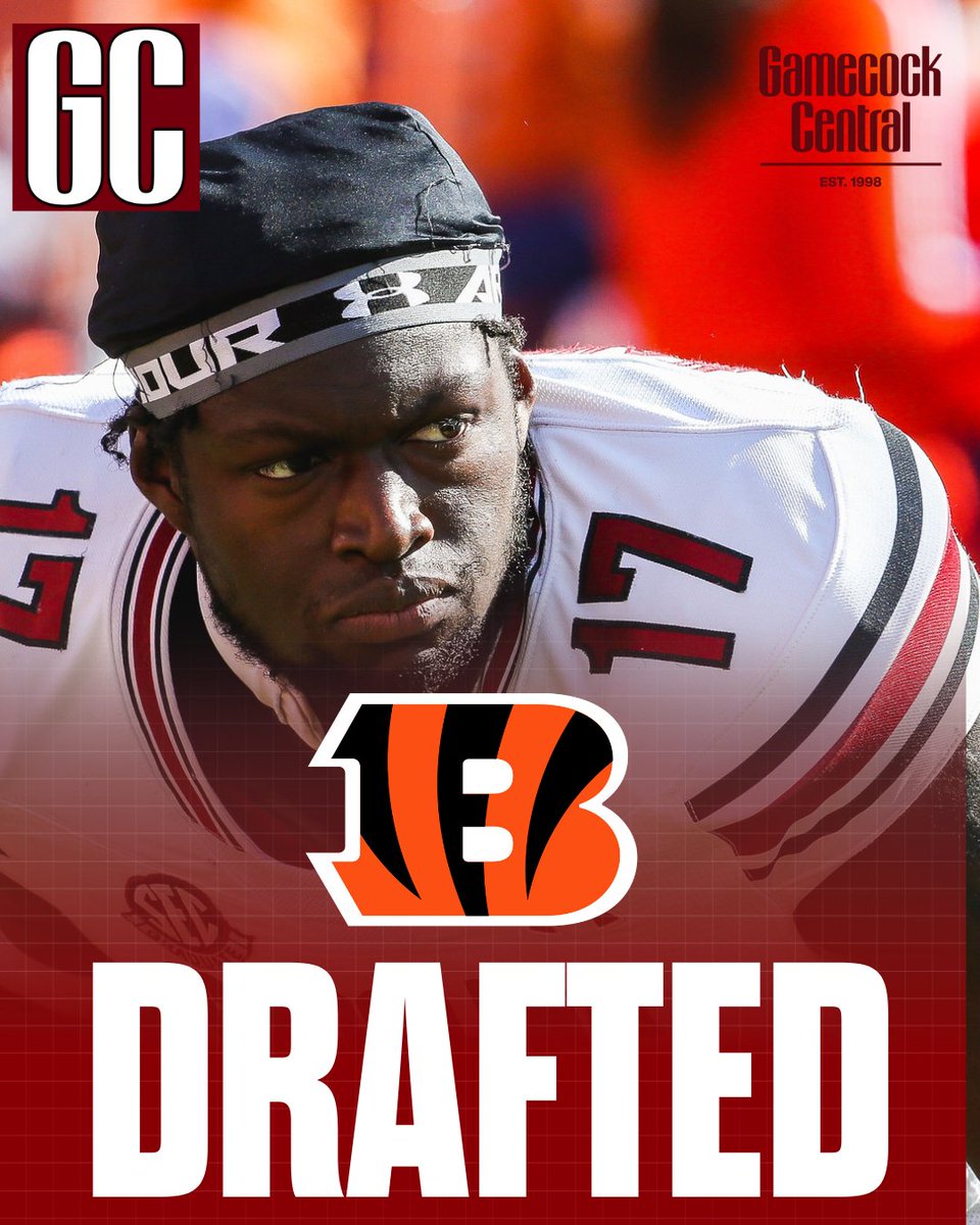 D Knight is a Cincinnati Bengal!

Another Gamecock taken in the second round. 

 Read more on GamecockCentral ➡️ on3.com/teams/south-ca…
