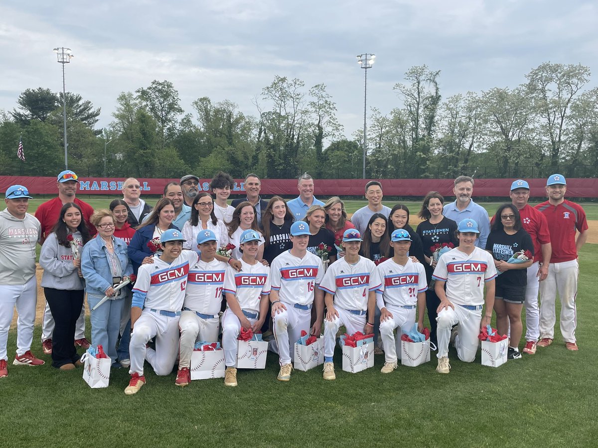 Marshall HS Athletics (@gcmsports1) on Twitter photo Congrats to our outstanding Baseball senior athletes!!! Appreciate all the dedication and support throughout the years GCM Baseball‼️
⚾️⚾️⚾️
<a href="/MStatesmenBsbl/">Marshall HS Statesmen Baseball</a>
#marshallpride Congrats to our outstanding Baseball senior athletes!!! Appreciate all the dedication and support throughout the years GCM Baseball‼️
⚾️⚾️⚾️
<a href="/MStatesmenBsbl/">Marshall HS Statesmen Baseball</a>
#marshallpride
