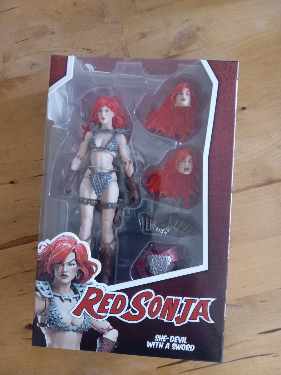 Lordoflek's tweet image. Not really a toy guy and never thought I'd start buying action figures again at my age...but I have to admit that the new Red Sonja from Epic Hacks is pretty bloody cool. I blame @StygianDogs .