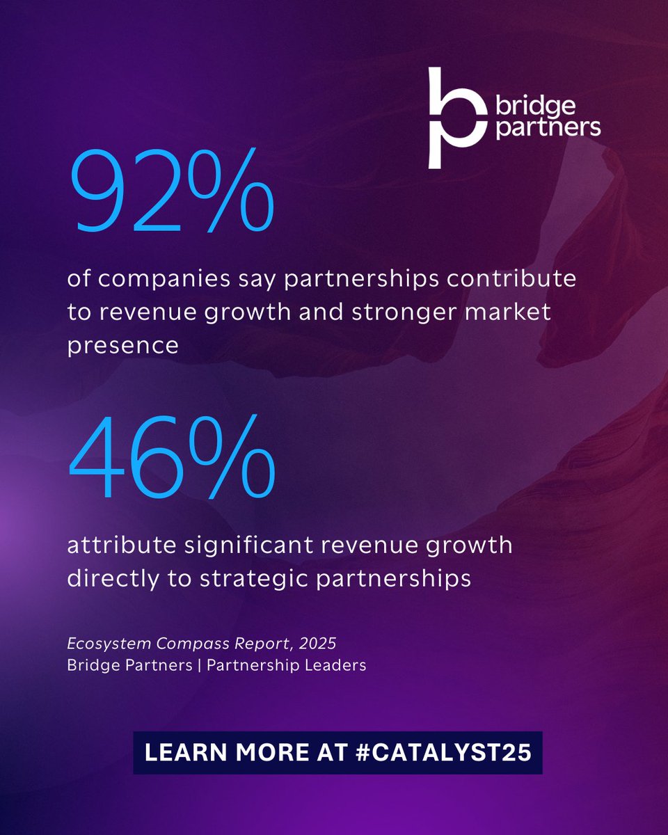 Partnerships pay. If those stats caught your attention, you'll want to join us at #Catalyst25 in Seattle—just three weeks away.
Get a complimentary preview of the Ecosystem Compass Report: hubs.li/Q03jZz5D0
Get tickets to Catalyst: hubs.li/Q03jZF6X0