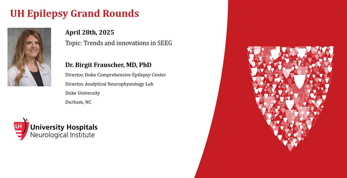 Case Western Reserve Univ/UH Epilepsy Program (@cwruepilepsy) on Twitter photo We are super excited for Prof. Frauscher <a href="/AnphyLab/">The AnPhy Lab</a> to join us in Cleveland for #Epilepsy GR. Use this link to register for zoom webinar
uhhospitals.zoom.us/webinar/regist…
#NeuroX #SEEG #EpilepsySurgery <a href="/Duke_Neurology/">Duke Neurology</a> We are super excited for Prof. Frauscher <a href="/AnphyLab/">The AnPhy Lab</a> to join us in Cleveland for #Epilepsy GR. Use this link to register for zoom webinar
uhhospitals.zoom.us/webinar/regist…
#NeuroX #SEEG #EpilepsySurgery <a href="/Duke_Neurology/">Duke Neurology</a>