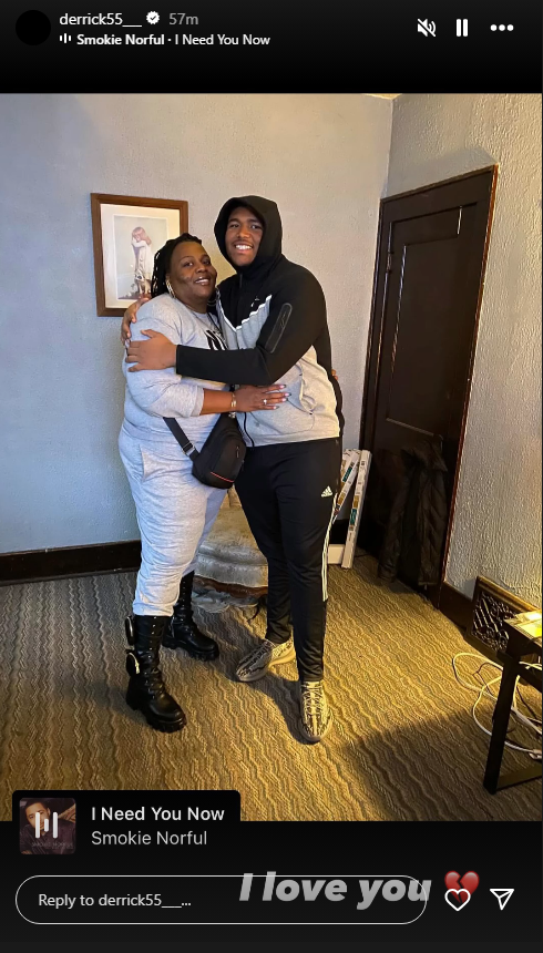 😢 Derrick Harmon on IG after his mother passed #steelers #NFL