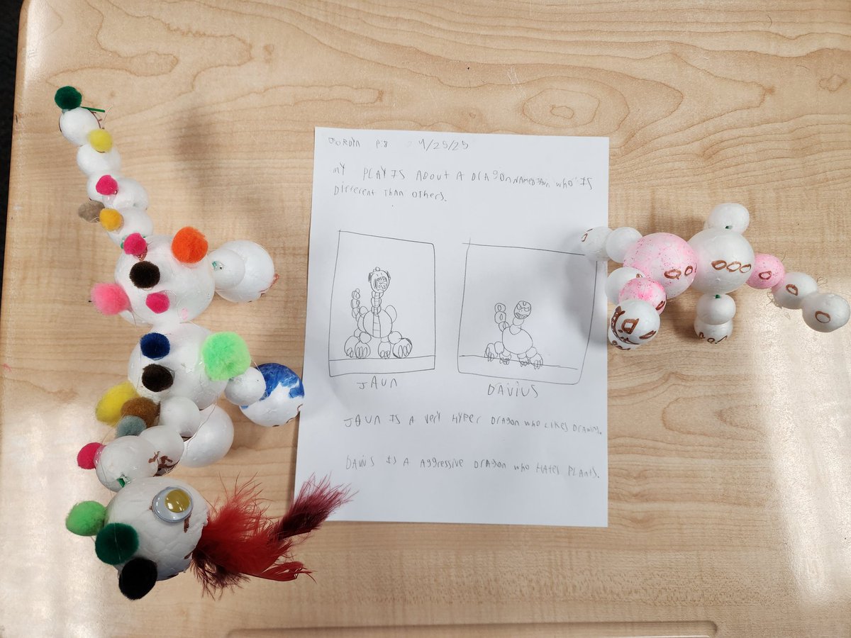 MsSamanthaToney's tweet photo. Theatre students were allowed to make their own project. Check out this 7th grade character design! @HopperMS #theatre #theatredesign https://t.co/uLmYgcJK7w