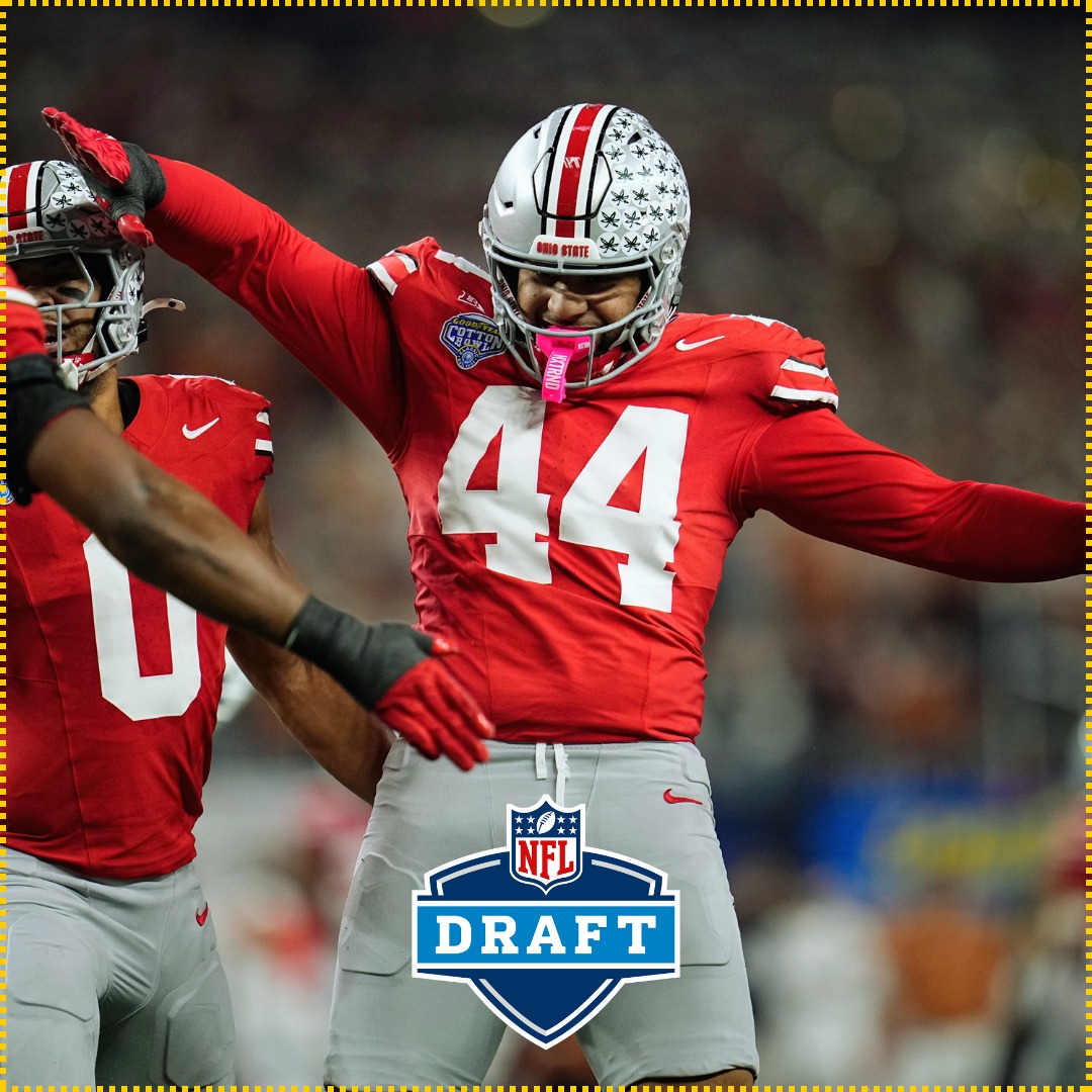 The #Colts have selected Ohio State DE JT Tuimoloau at No. 45.

Tuimoloau had a huge 2024 , with 21.5 tackles for loss and 12.5 sacks.