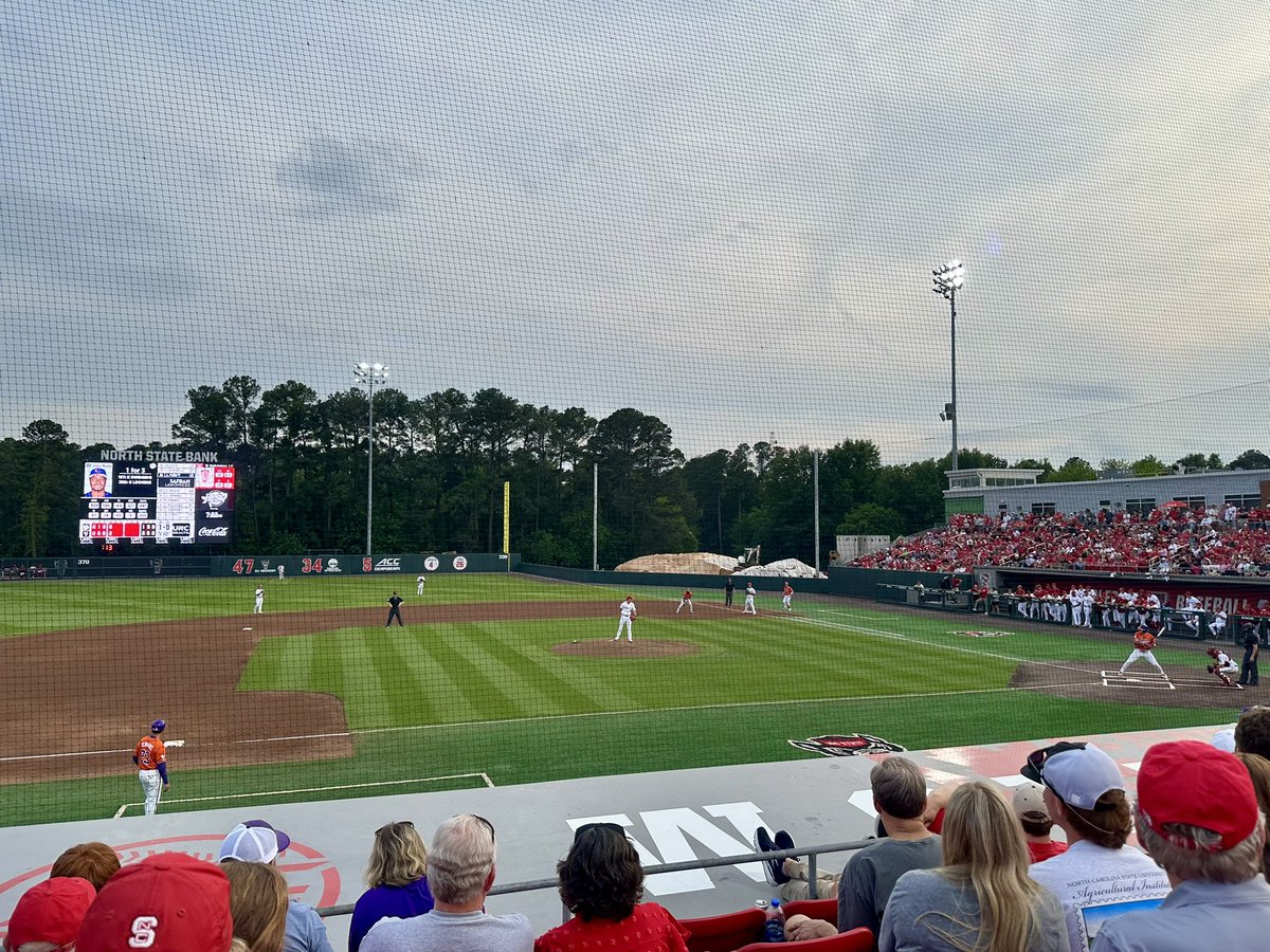 Beautiful night for <a href="/NCStateBaseball/">NC State Baseball</a> - GO PACK! 🐺