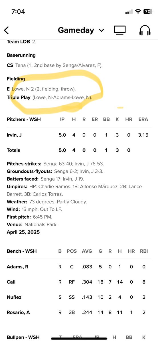 JP (@jonathanproulx) on Twitter photo Don’t see this every day casually scanning the box scores to check on your fantasy baseball players. <a href="/JonPgh/">Jon Anderson</a> Don’t see this every day casually scanning the box scores to check on your fantasy baseball players. <a href="/JonPgh/">Jon Anderson</a>