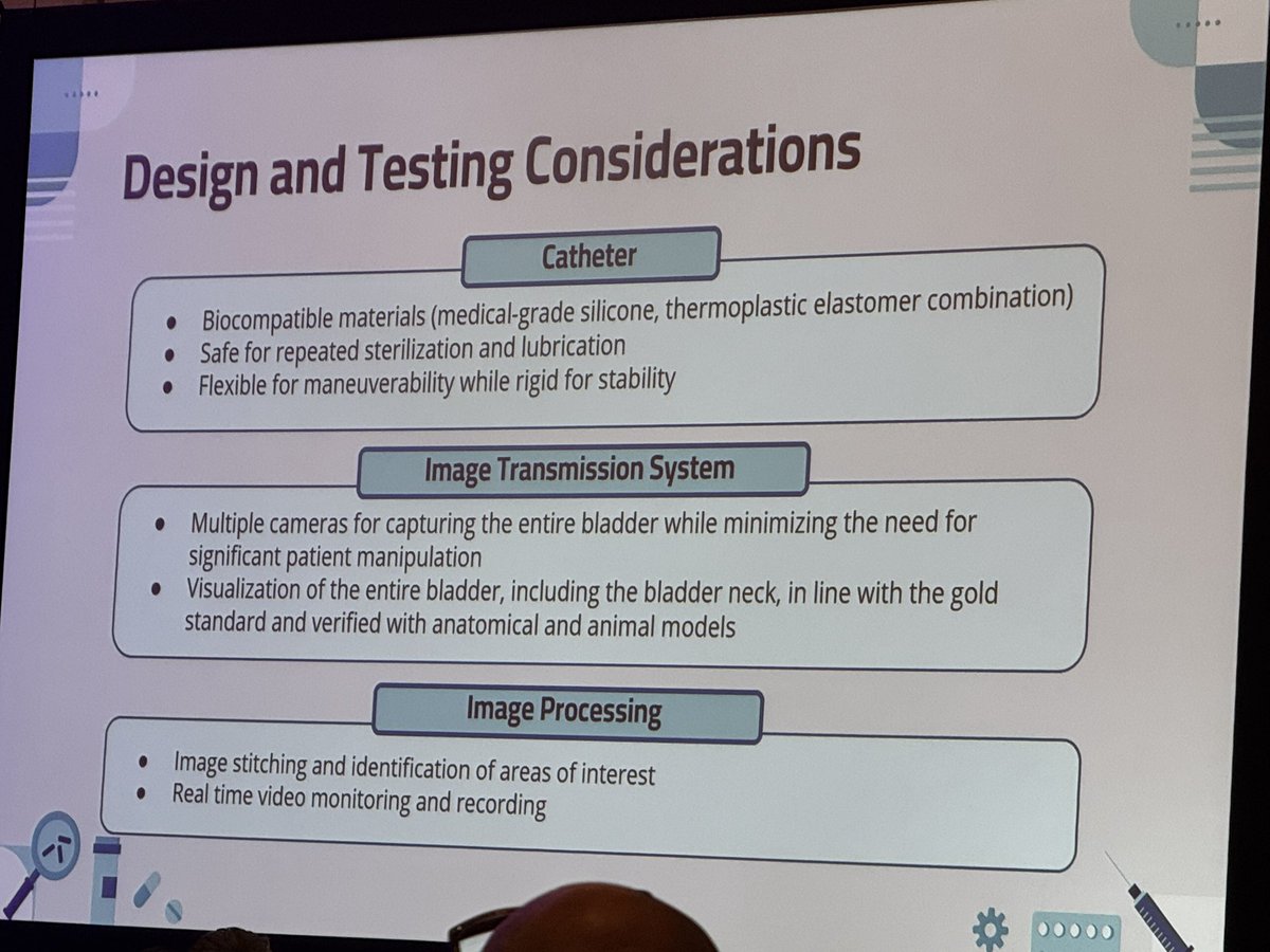 Apply technology to solve problems- #AUA25 Innovation Nexus highlights emerging companies w promising technologies that transform care. 
🥺So proud of our graduating chief resident Dr. Emily Huang <a href="/mle_huang/">Emily Huang, MD</a> who presented #HomeScope self cystoscopy as a potential solution to