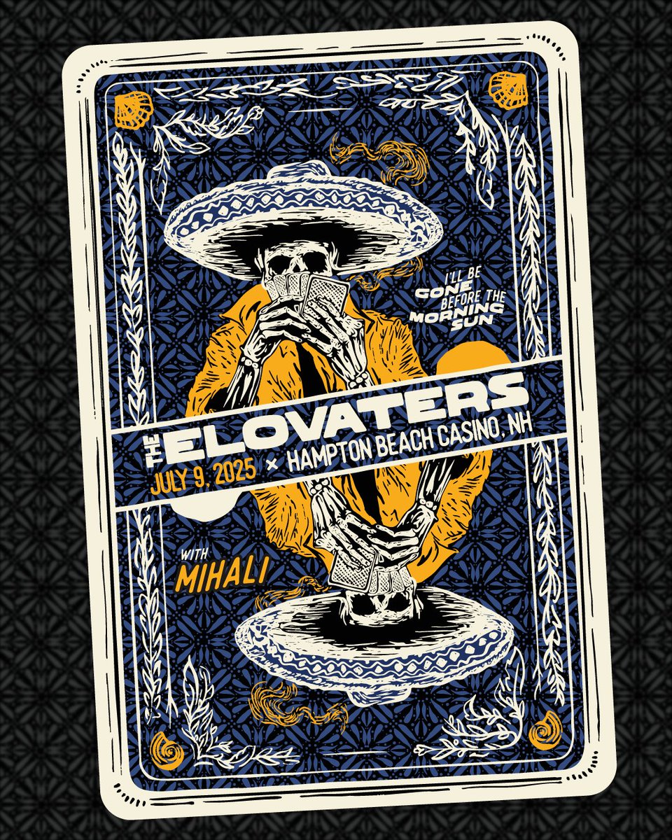 The Elovaters (@theelovaters) on Twitter photo Hampton Beach! We're coming for ya on July 9th at <a href="/CasinoBallroom/">Casino Ballroom</a> with special guest Mihali 🎲
Our Artist Pre-sale is live! RSVP to get your tickets now:
laylo.com/theelovaters/l… Hampton Beach! We're coming for ya on July 9th at <a href="/CasinoBallroom/">Casino Ballroom</a> with special guest Mihali 🎲
Our Artist Pre-sale is live! RSVP to get your tickets now:
laylo.com/theelovaters/l…