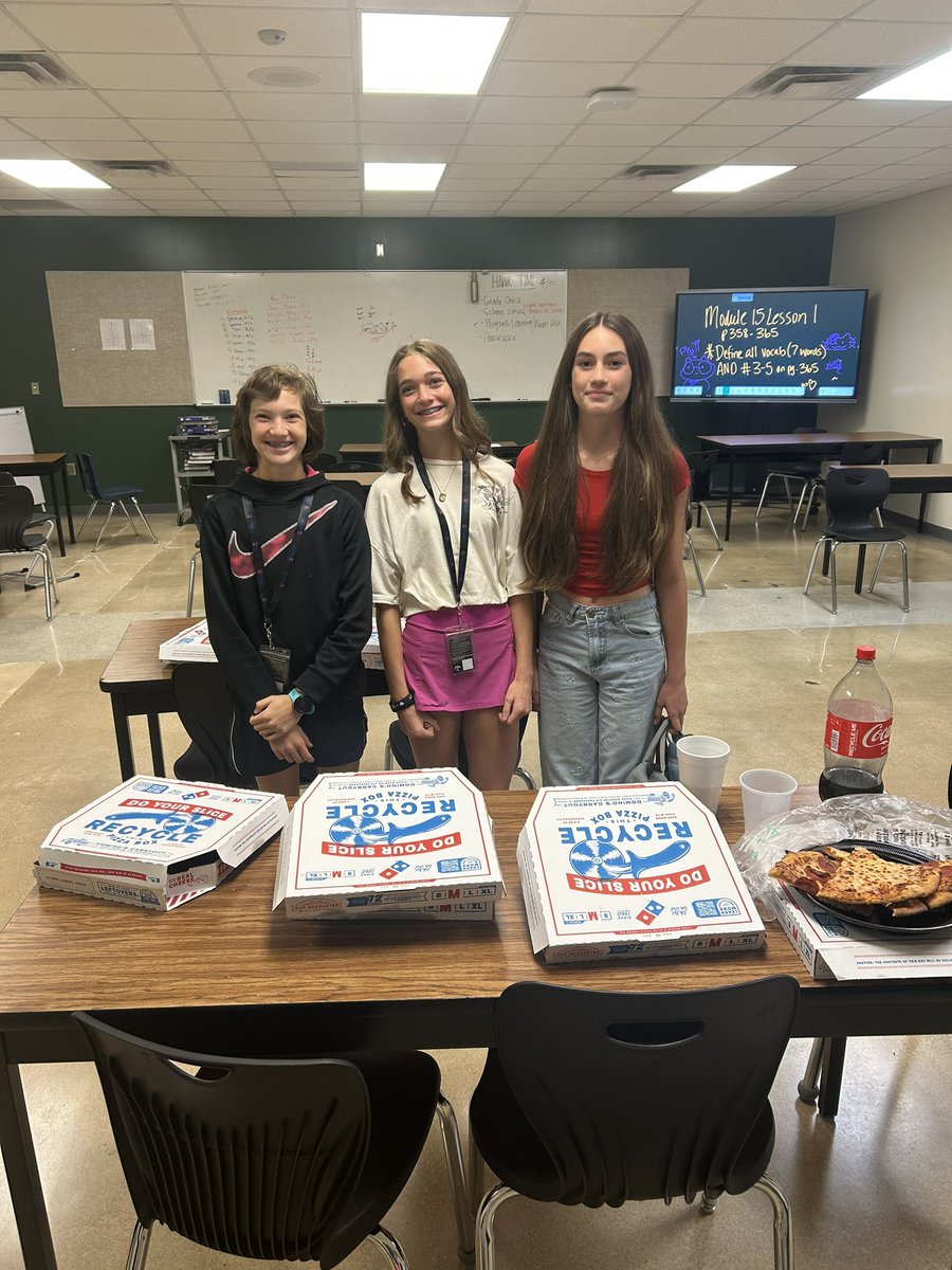 Pizza Party today at Mountain Valley for our Athletes that broke school records! We are so proud of all our athletes and what a great season we had in track this year! 

Go Hawks! 

<a href="/CoachSelf5/">Lee Self</a> 
<a href="/MVMS_TheHawkWay/">Mountain Valley Middle School</a> 
<a href="/girls_mvms/">MVMS Girls Athletics</a>