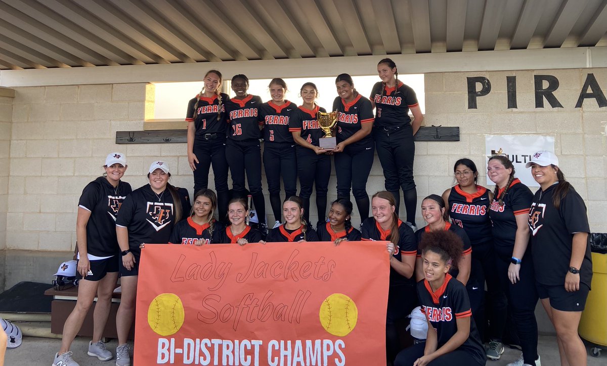Congratulations to <a href="/FerrisSoftball_/">Ferris Softball</a> on becoming Bi-District Champs 🏆!!!