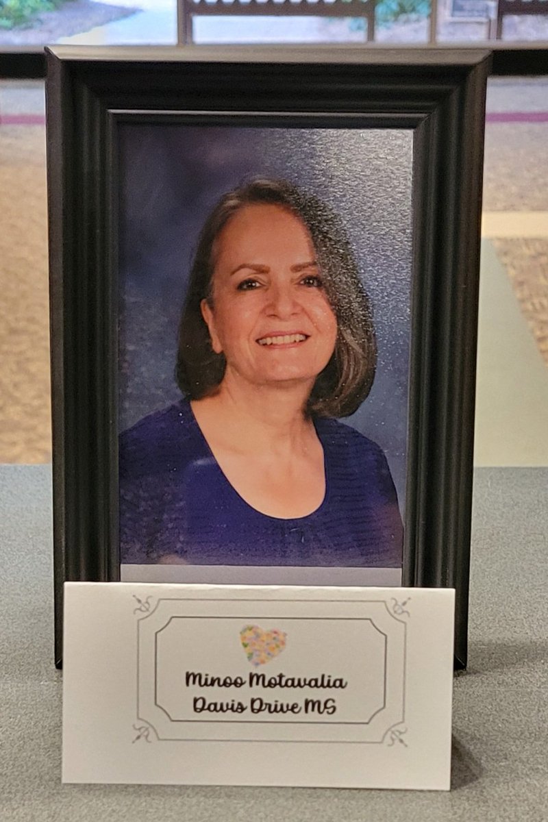 Wake County Teacher Assistant Association (@wctaa_nc) on Twitter photo Congratulations to Minoo Motavalia for being WCTAA 2024-2025 Teacher Assistant of the Year from <a href="/DavisDriveMS/">Davis Drive Middle School</a>! Congratulations to Minoo Motavalia for being WCTAA 2024-2025 Teacher Assistant of the Year from <a href="/DavisDriveMS/">Davis Drive Middle School</a>!