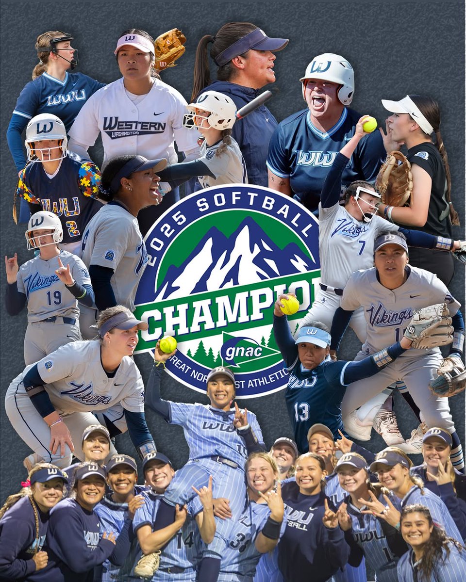 SB🥎 | Congrats to <a href="/WWU_Softball/">WWU Softball</a> on winning the GNAC regular-season title, the program's second and first since 2007. WWU also has won GNAC postseason titles in 2017, 2021 and 2024. Way to go Team 33.

Graphic via <a href="/GNACsports/">GNAC Sports</a>