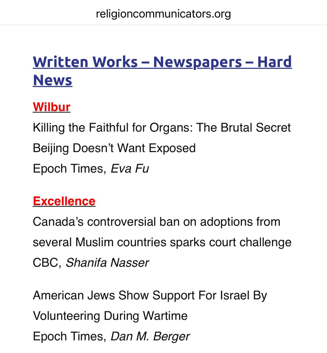 Jan Jekielek (@janjekielek) on Twitter photo I’m in Salt Lake City with our award-winning <a href="/EpochTimes/">The Epoch Times</a> reporters Eva Fu <a href="/EvaSailEast/">Eva Fu</a> & Dan Berger <a href="/danno17/">Dan Berger</a>, where tonight they’re picking up prestigious <a href="/ReligionComm/">ReligionCommunicator</a> Wilbur & Excellence awards, respectively.
Massive CONGRATS are in order!!! 🙌 I’m in Salt Lake City with our award-winning <a href="/EpochTimes/">The Epoch Times</a> reporters Eva Fu <a href="/EvaSailEast/">Eva Fu</a> & Dan Berger <a href="/danno17/">Dan Berger</a>, where tonight they’re picking up prestigious <a href="/ReligionComm/">ReligionCommunicator</a> Wilbur & Excellence awards, respectively.
Massive CONGRATS are in order!!! 🙌