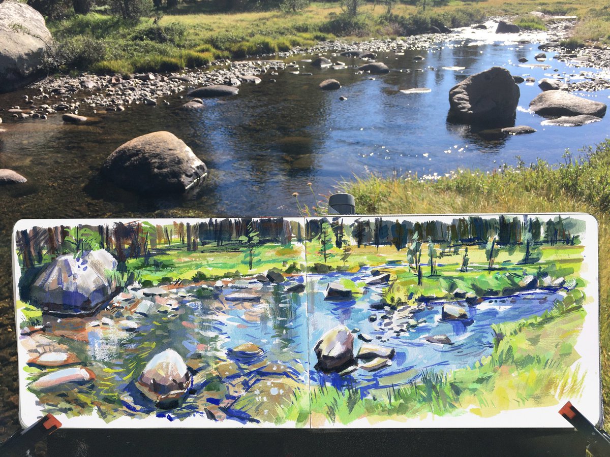 garygeraths's tweet image. More painting up in the Eastern Sierra Nevada. Wandering from desert foothills up the Toulumne Meadows all the while looking for cool stuff to paint with gouache. I’m starting to post more stuff so do me a big favor and hit that “follow” button. I’ll make it worth your while!