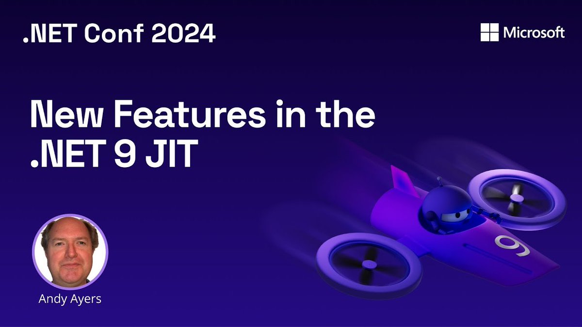 In today's #dotNETConf session replay, we take a deep dive into some of the many improvements made in the .NET 9 JIT, including new loop optimizations, stack allocation of objects, ARM64 SVE, improvements in AVX-512, and more! msft.it/6014S158p