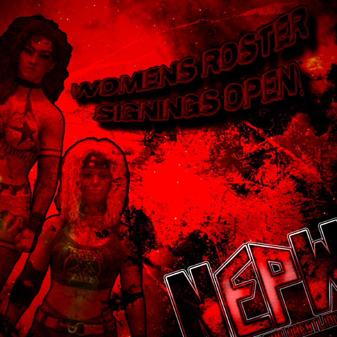 SIGNINGS UPDATE: 
-As of right now we are currently looking for slots to fill out our Womens &amp; Tag Team roster! 

-Mens signings have mainly CLOSED! We are still accepting but its VERY VERY limited. 

Sign up here: forms.gle/5XehUxGmjJTego…