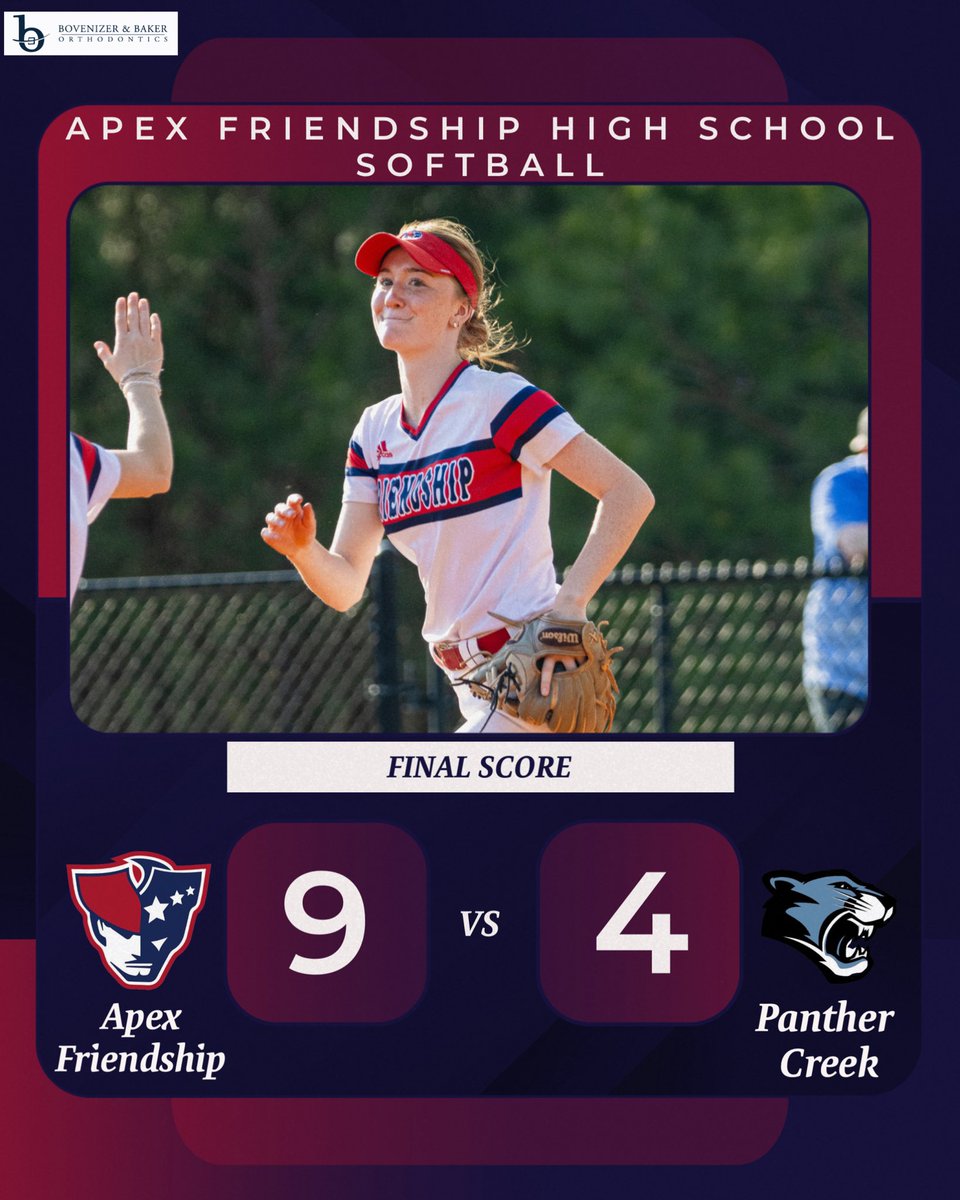 Apex Friendship High School Athletics (@afpatathletics) on Twitter photo <a href="/AFHS_Softball/">AFHS Softball</a> final: Your Pats defeat Panther Creek! Come out and support them Tuesday as they take on Cary! It’s also Senior Night on Tuesday, so come support your Pats! #PatFam #RepAFHS 🥎 <a href="/AFHS_Softball/">AFHS Softball</a> final: Your Pats defeat Panther Creek! Come out and support them Tuesday as they take on Cary! It’s also Senior Night on Tuesday, so come support your Pats! #PatFam #RepAFHS 🥎
