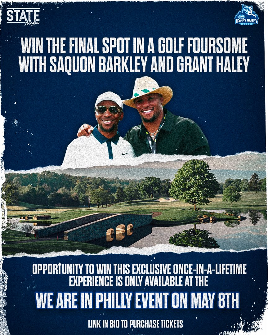 Win This EXCLUSIVE Experience Only Available at We Are In Philly‼️⛳️

See You at The We Are in Philly Event on Thursday, May 8th (6PM-10PM) at The Union League of Philadelphia 🥂 🎉
