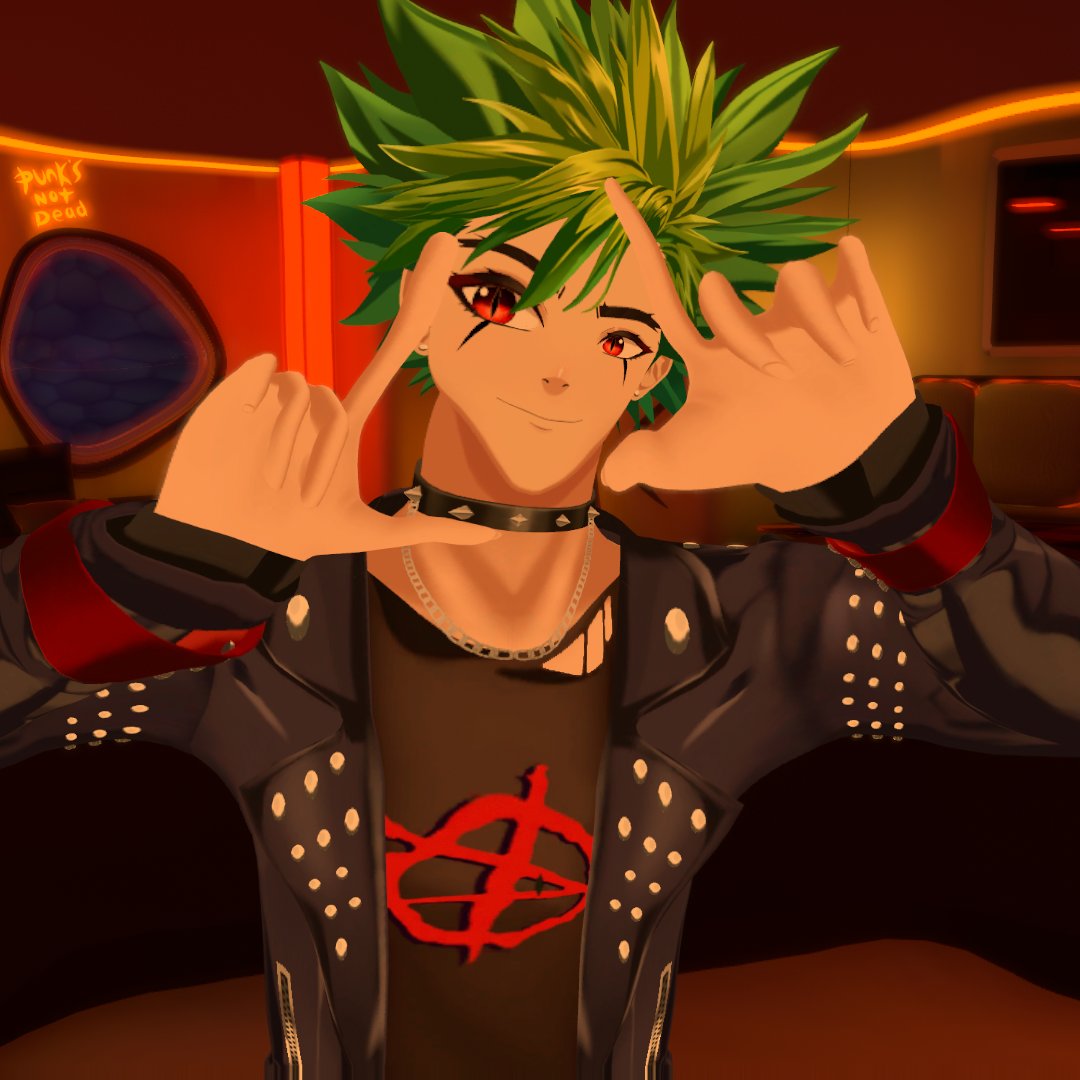 PunkSnap's tweet image. I decided to meme around with my new background for VTubing xD #vtuber #twitch #kick #parti