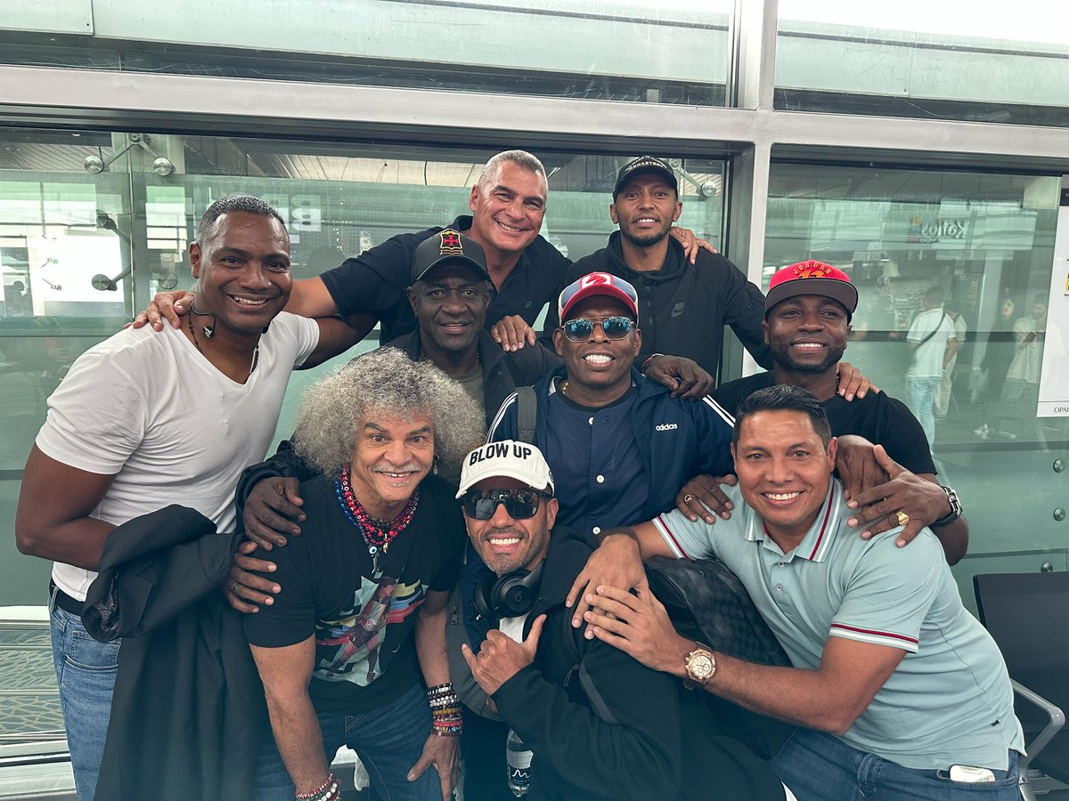 Faustino Asprilla (@tinoasprillah) on Twitter photo Acá con el “gran combo” no de puerto rico, pero si “juegan rico”, vamos en combo todos para Barrancabermeja, acompáñanos mañana en el Estadio - la cancha 1ro de Mayo <a href="/PibeValderramaP/">Carlos Valderrama</a> <a href="/HaroldLozano_CD/">C.D. HAROLD LOZANO</a> <a href="/arzuagatoro24/">Martin 'Torito' Arzuaga</a> <a href="/FabianVargas6/">Fabian Vargas Rivera</a> <a href="/FarydMondragon/">Faryd Mondragon</a> Acá con el “gran combo” no de puerto rico, pero si “juegan rico”, vamos en combo todos para Barrancabermeja, acompáñanos mañana en el Estadio - la cancha 1ro de Mayo <a href="/PibeValderramaP/">Carlos Valderrama</a> <a href="/HaroldLozano_CD/">C.D. HAROLD LOZANO</a> <a href="/arzuagatoro24/">Martin 'Torito' Arzuaga</a> <a href="/FabianVargas6/">Fabian Vargas Rivera</a> <a href="/FarydMondragon/">Faryd Mondragon</a>