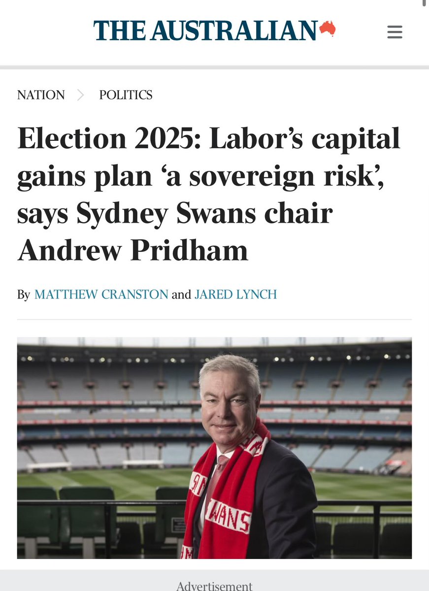 “During a business trip to the U.S in 2007, a well known CEO explained to me (off the record) that Labor (ALP/Unions/ABC) was Australia’s sovereign risk, making AU un-investable for anything other than cheap natural resources. The current government is magnifying the sovereign