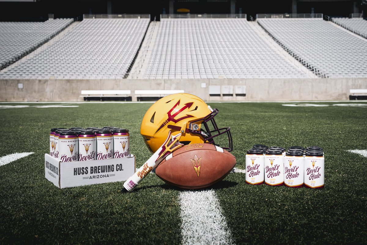 Arizona State Sun Devils (@thesundevils) on Twitter photo Get ready, Sun Devil fans! Introducing the all-new Devils Halo Lager from <a href="/HussBrewingCo/">HUSS BREWING CO.</a> 🏈🍻
Be among the first to sample a taste of this game-changer tonight at Fan Fest before it hits the shelves! Don't forget to check out where you can find the Amber and Lager for your next Get ready, Sun Devil fans! Introducing the all-new Devils Halo Lager from <a href="/HussBrewingCo/">HUSS BREWING CO.</a> 🏈🍻
Be among the first to sample a taste of this game-changer tonight at Fan Fest before it hits the shelves! Don't forget to check out where you can find the Amber and Lager for your next