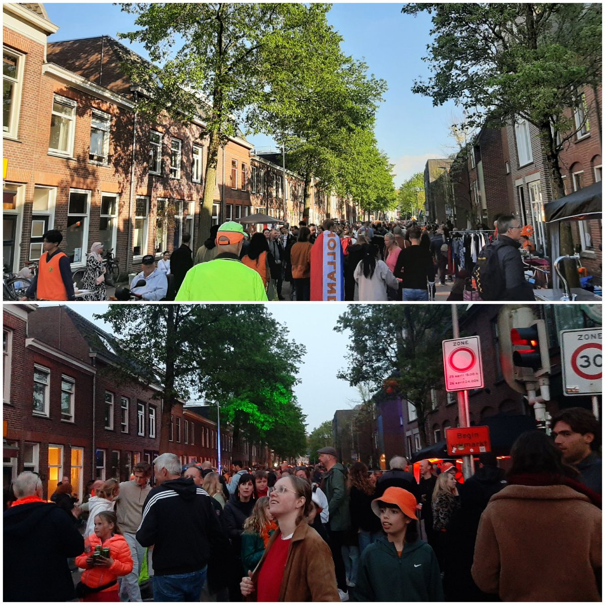 <a href="/rtvutrecht/">RTV Utrecht</a> #Koningavond #Utrecht #Vrijmarkt bovenste foto 18.22 uur en onderste foto 21.16 uur. Tot uur of 21 prima over de vrijmarkt te gaan en goede sfeer, daarna  werd het flink druk. Doorstroming ging betet dan voorgaande jaren. Top sfeer!! #Gezellig