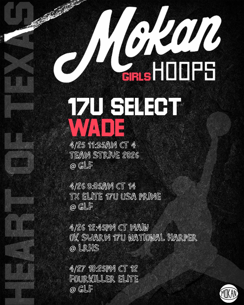 Win #1 for this group 48-40. Will have the full squad the rest of the weekend. Come watch this squad 26’ and 27’ gems. 
<a href="/MokanGirls/">Mokan Girls Basketball</a> 
#heartoftexas