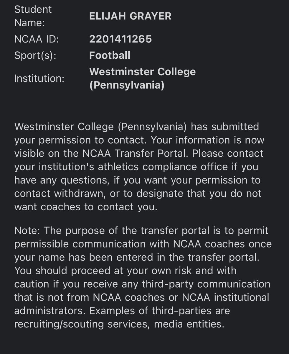 Officially in the portal
RB 
5'7
175
Dms are open