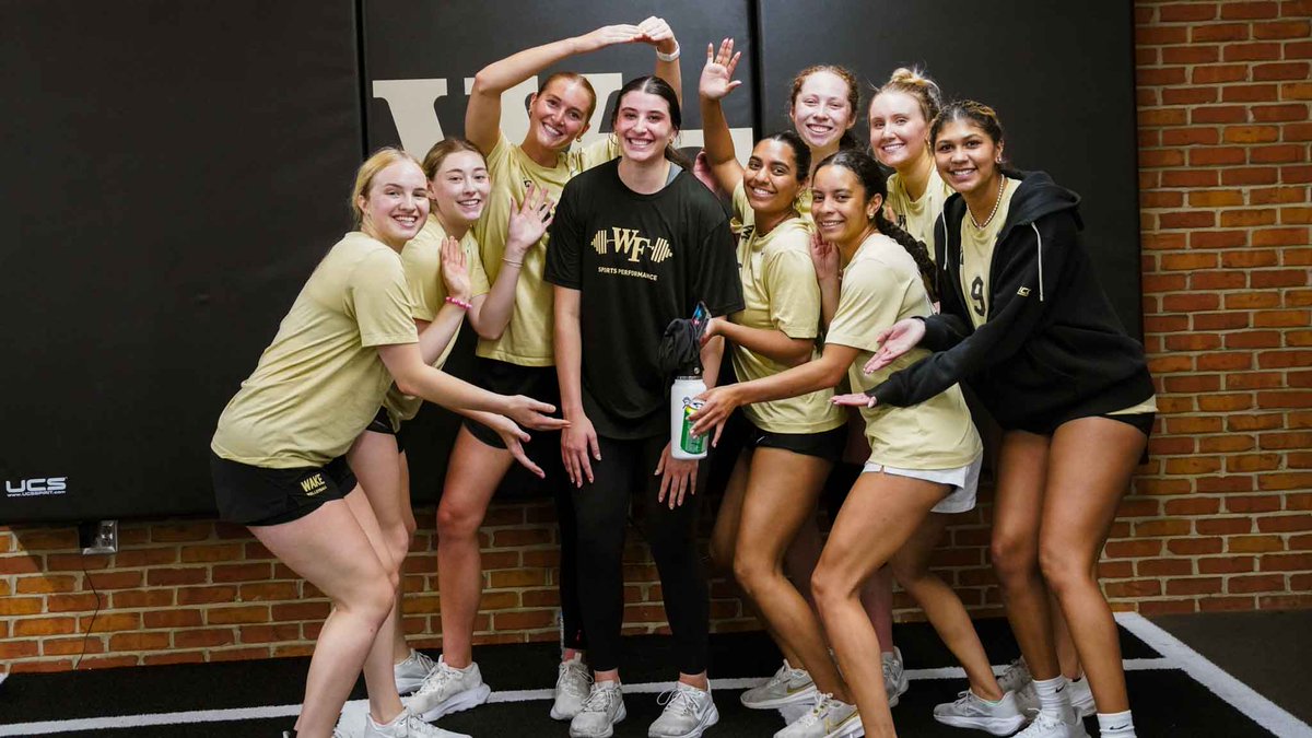 WakeVolleyball's tweet image. Big honor for PC earning this year's @WakePerformance Iron Deac Award 🦾