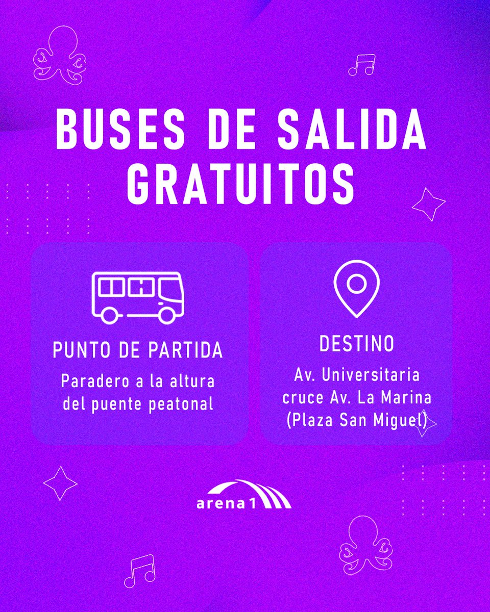 Hoy cantamos a todo pulmón con Andrés Calamaro y sus canciones más icónicos. 🤘🔥
¿Quiénes ya están listos para una noche inolvidable?

🚌 Tenemos buses gratuitos de salida y descuentos con <a href="/Cabify_Peru/">Cabify Perú</a>  💜

🎫 Últimas entradas en la página web de <a href="/joinnus/">Joinnus</a>