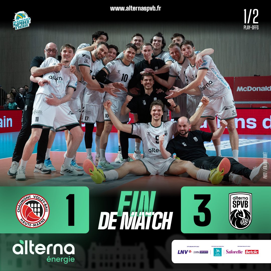 Alterna Stade Poitevin Volley Ball (@alternaspvb) on Twitter photo ðððððððð ðÌ ðððððððð ð€©
ð¥ Quelle performance ! Nos Blacks font tomber les Chaumontais dans leur antre lors de ce match 1ïžâ£
Victoire 1ïžâ£-3ïžâ£ : 25-21, 24-26, 17-25, 18-25 â
â«âªð¢
#AlternaSPVB | #LNV #MarmaraSpikeLigue | #FFVolley ðððððððð ðÌ ðððððððð ð€©
ð¥ Quelle performance ! Nos Blacks font tomber les Chaumontais dans leur antre lors de ce match 1ïžâ£
Victoire 1ïžâ£-3ïžâ£ : 25-21, 24-26, 17-25, 18-25 â
â«âªð¢
#AlternaSPVB | #LNV #MarmaraSpikeLigue | #FFVolley
