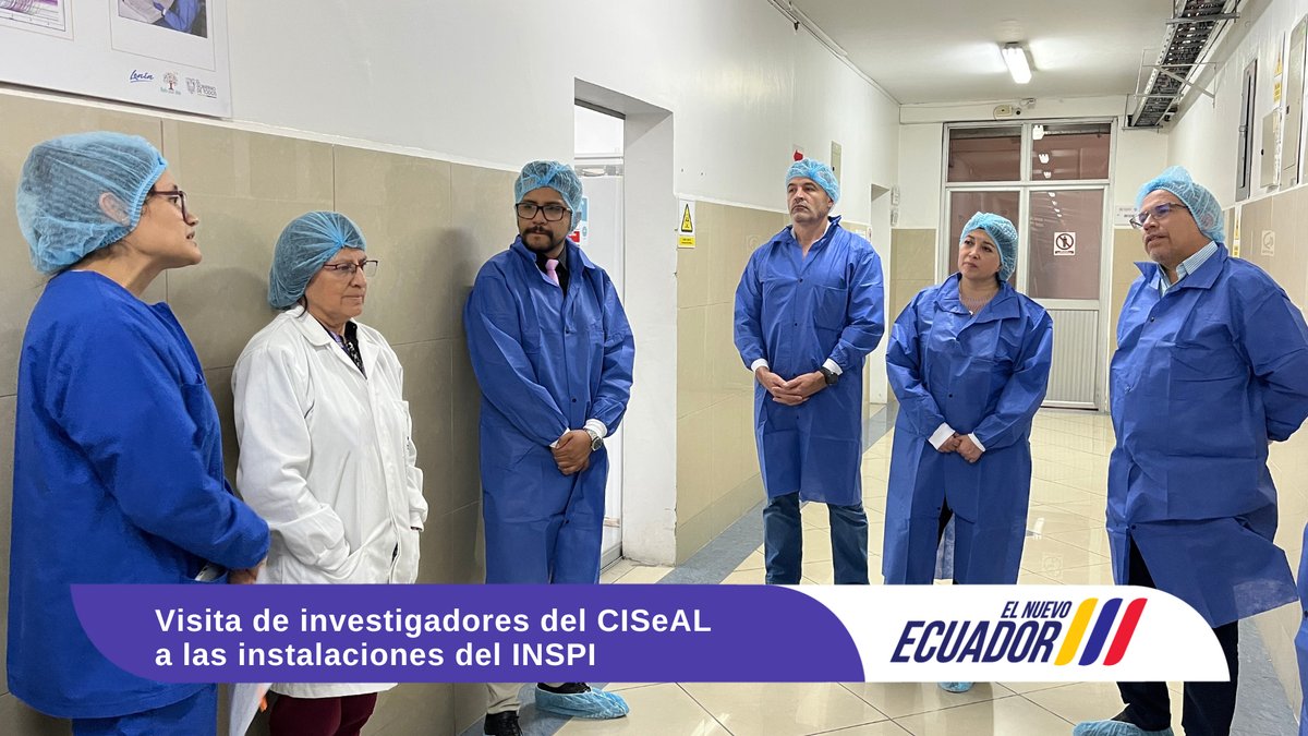 INSPI_ECUADOR's tweet image. #CISeAL #InnovaciónCientífica #ElNuevoEcuador #SaludPublica
El Instituto Nacional de Investigación en Salud Pública (INSPI) recibió a un grupo de investigadores del Centro de Investigación para la Salud en América Latina de la Pontificia Universidad Católica del Ecuador…