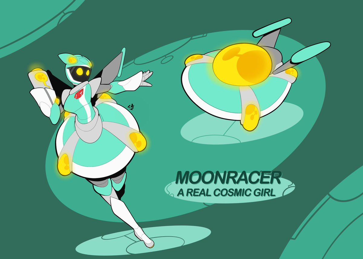 TerminusArtwor1's tweet image. So I went back to an old concept of retro-futuristic Transformers. Returning with this lovely space ace, Moonracer.