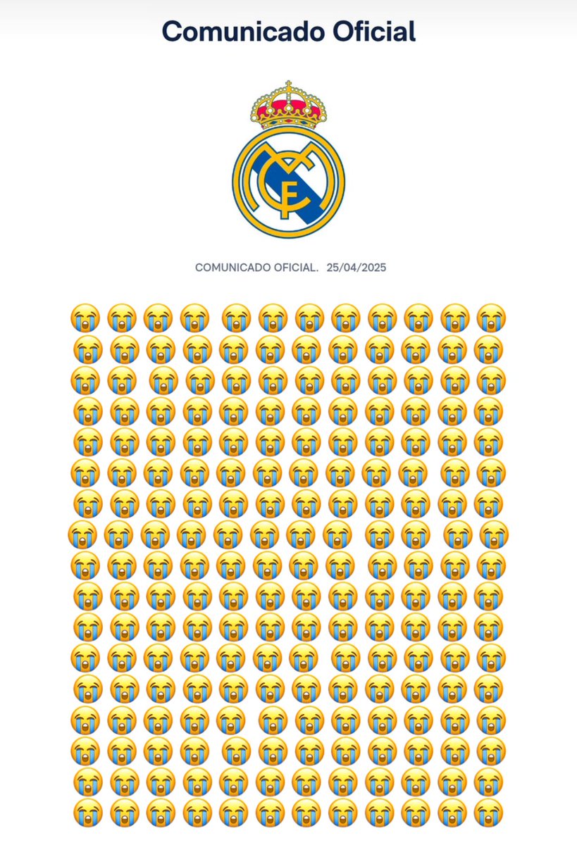 Comunicado Oficial del Real de Madrid: