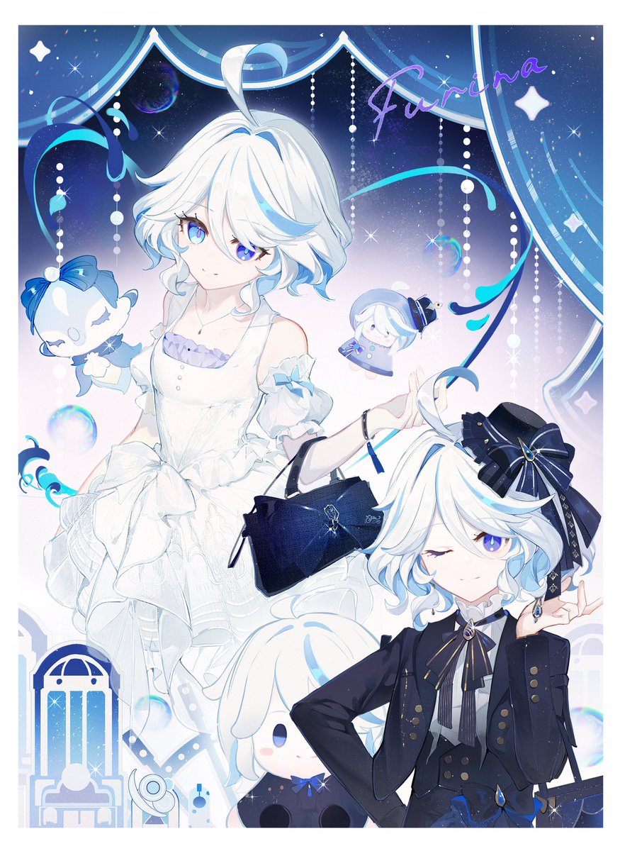 coco_1758's tweet image. 🤍🖤💙

#GenshinImpact     #Furina