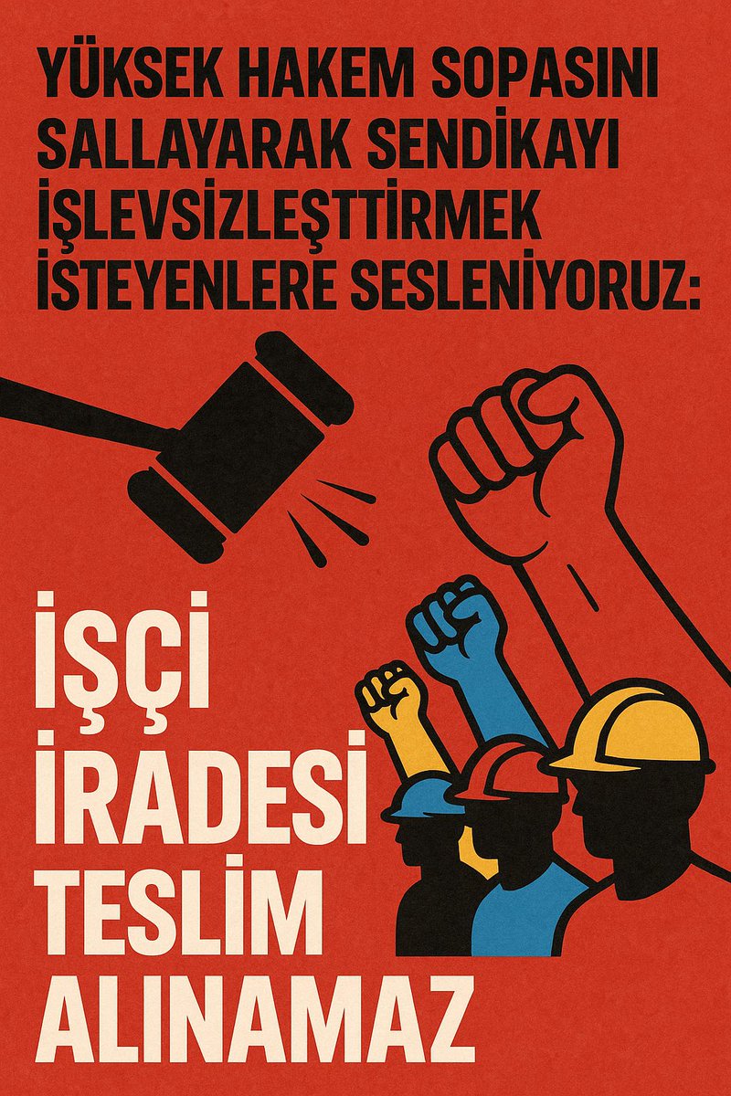 omerr_ayd1n's tweet photo. Dayatmalar sökmez
Bu direnişi YHK kararları değil, işçi kararlılığı belirler.
#tuprsiscisidireniyor https://t.co/fwHs9cpmWE