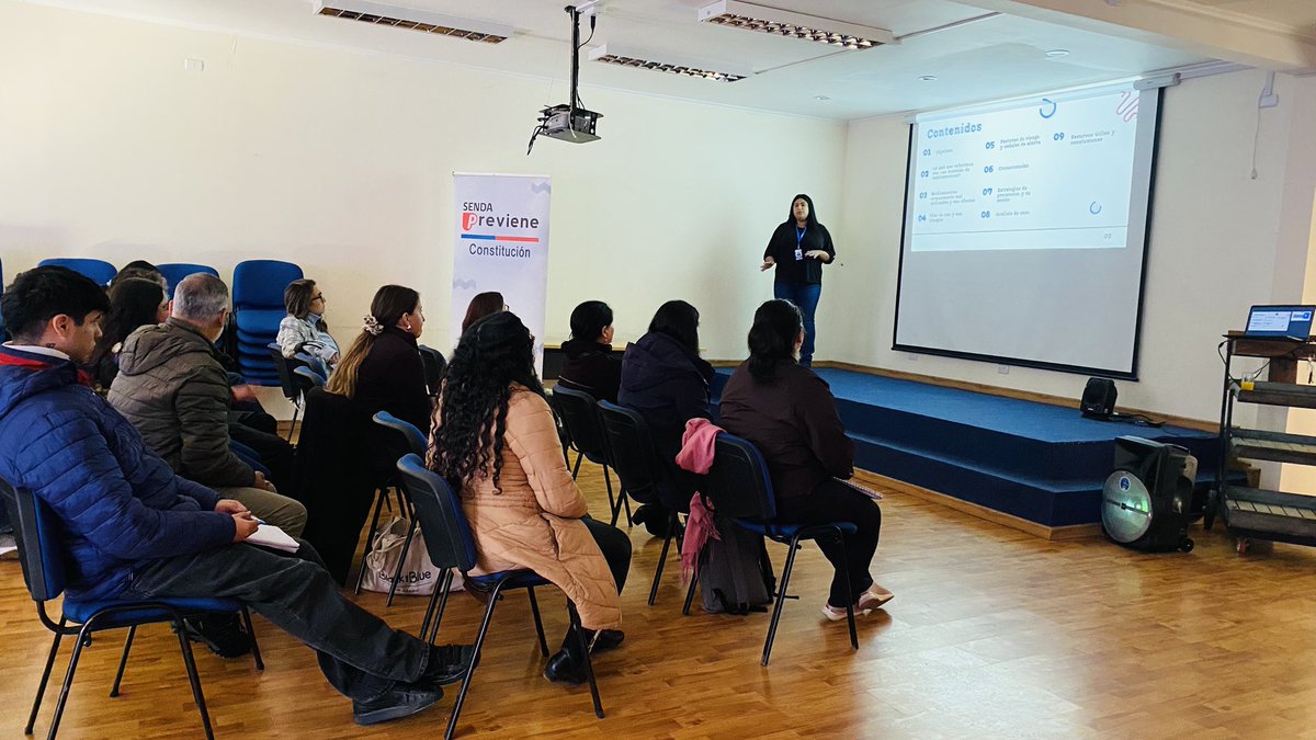 sendaconstt's tweet photo. Se realiza Capacitación sobre Circular 482, Continuo Preventivo y Uso Indebido de Medicamentos con equipos educativos de la comuna. #SENDAesPrevención https://t.co/9WV2NtrAXz