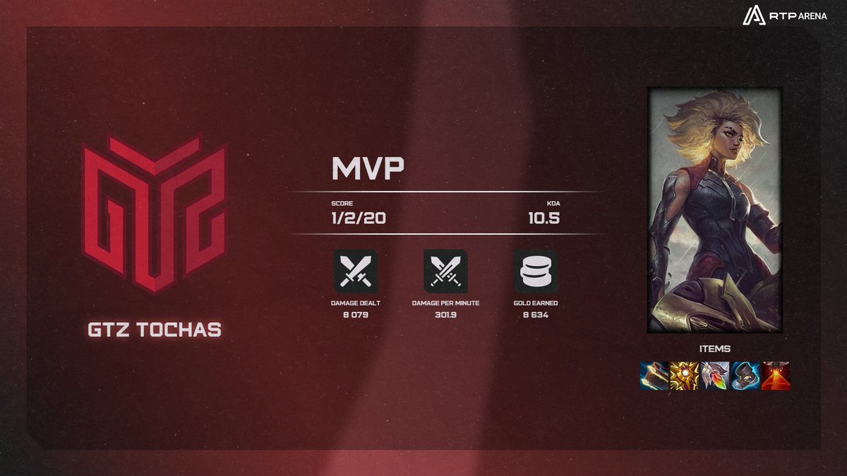 Assim é que gostamos de ver, o MVP vai para o suporte! Parabéns @tochaslol 👏

#LPLOL #LoLnaRTP