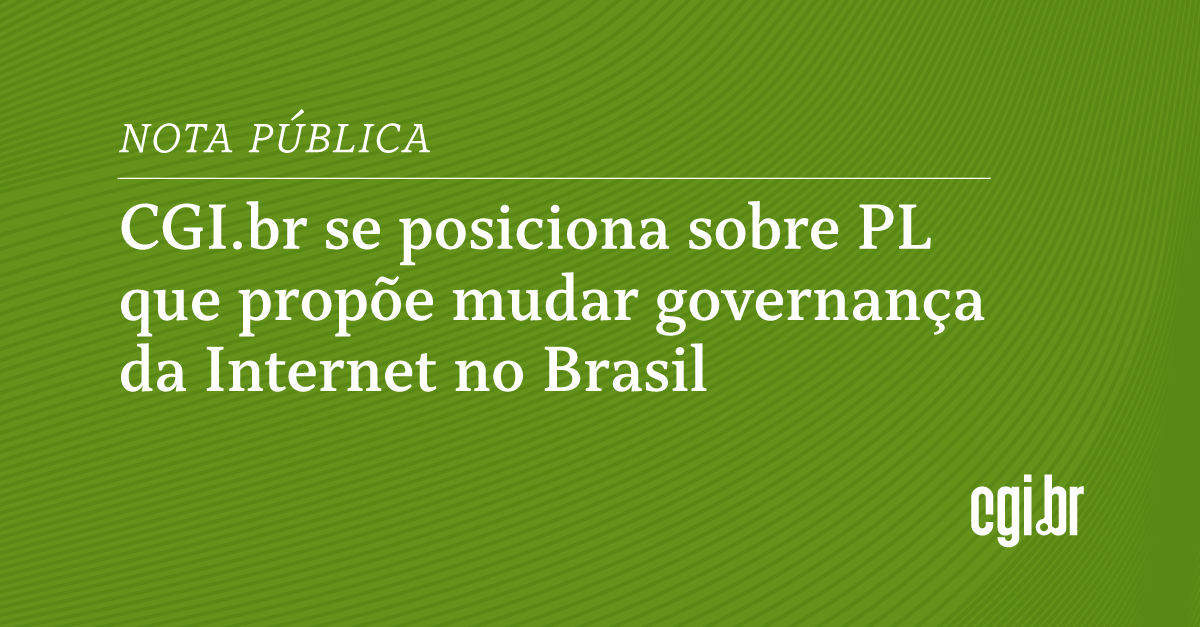 ComuNICbr's tweet photo. O #CGIbr se posicionou oficialmente sobre o Projeto de Lei nº 4.557/2023, que propõe a redefinição do modelo vigente de governança da Internet no Brasil. (1/6) https://t.co/83NHbrU3DR